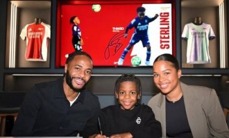 镜报：斯特林之子蒂亚戈加盟阿森纳青训营，将效力枪手U9